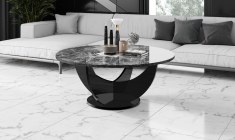 CAPRI 100 round coffee table (high gloss/different colours)